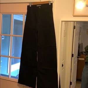 Zara Marine Straight Pants— Black, size 4